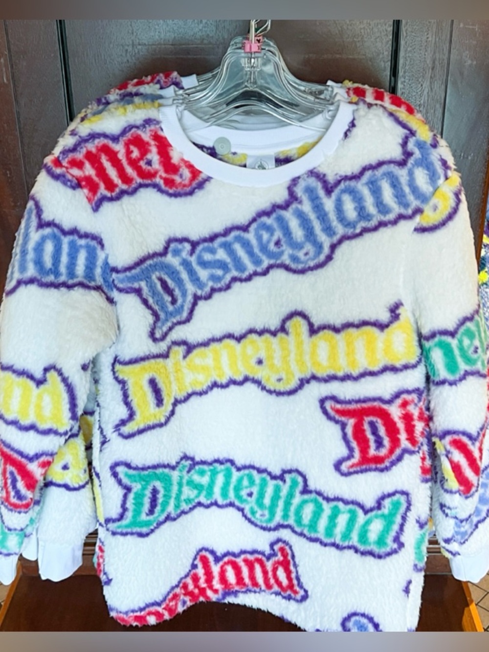 Disneyland Sherpa Fleece Sweater - EUC